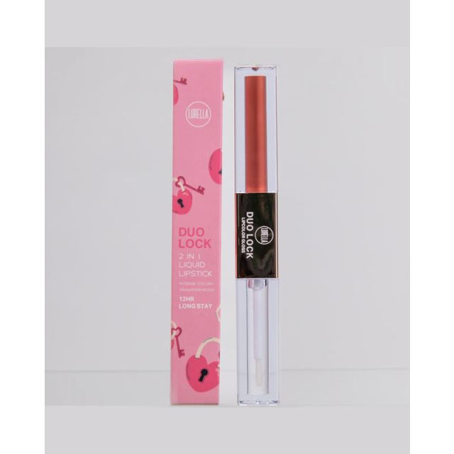 Lurella Duo Locks 2 in 1 Lipstick/Gloss Blossy Non Transferable liquid lipstick