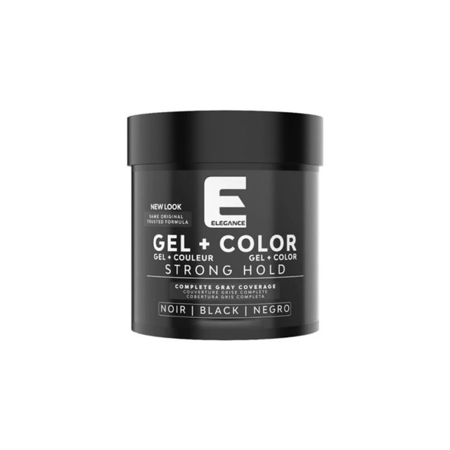 Elegance Gel+ Color Strong Hold Black 250ml