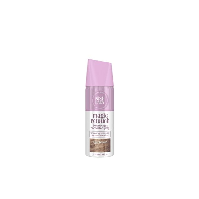 NishLady Magic Retouch Light Brown 100ml Instant Root Concealer Spray