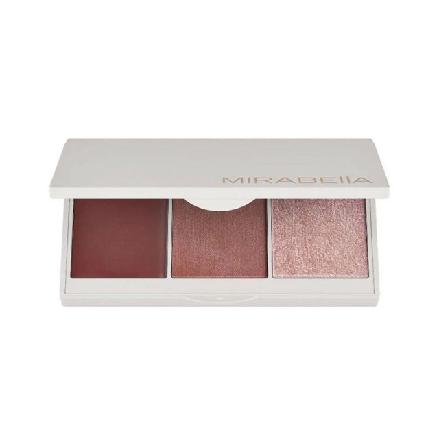 Mirabella SpellBound Pro Face Trio powders for cheeks face and eyes