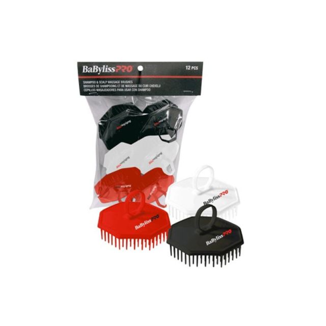 BabylissPro Shampoo Scalp Massage Brush 12pk