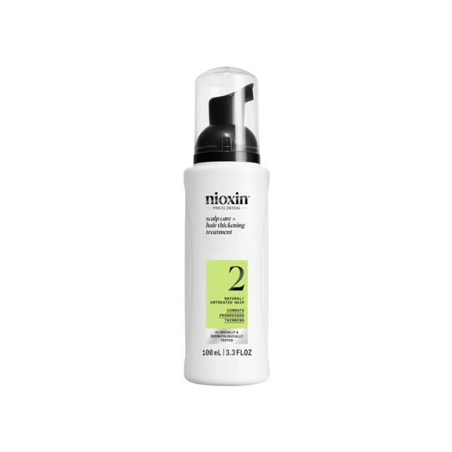 Nioxin System 2 Thickening Treatment 100ml/3.3oz Progressed Thinning Coloured